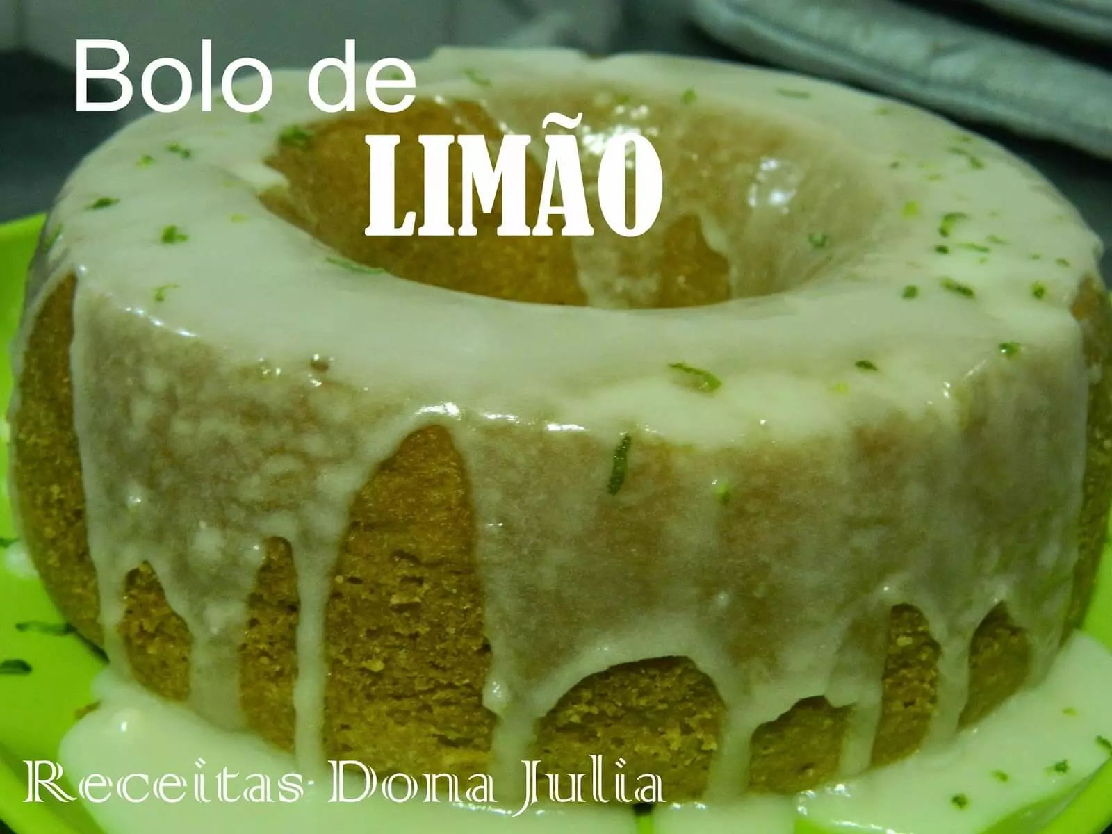 Receita de Bolo de limão sem leite