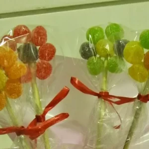 Flor de Jujuba (Bala de Goma): Decoração e Lembrancinha