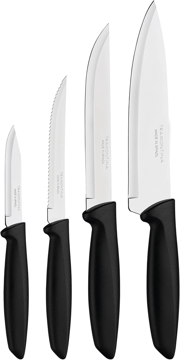 Seleção de jogos de facas de chef em aço inox profissional recomendados por Geisa Araújo do Receitas Dona Julia