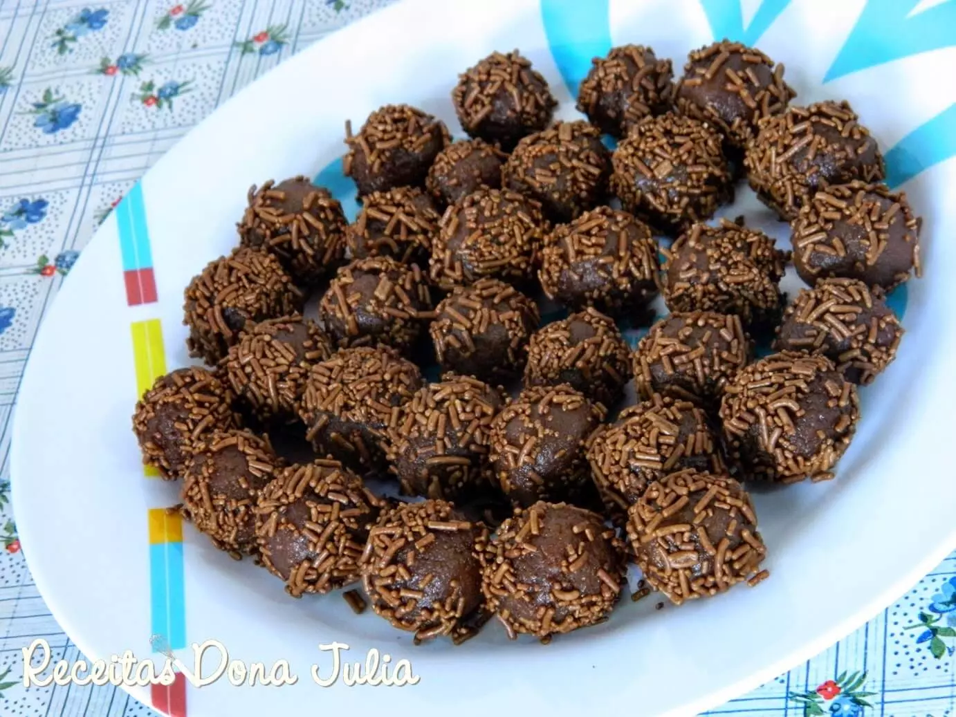 Brigadeiro sem leite e soja feito com arroz