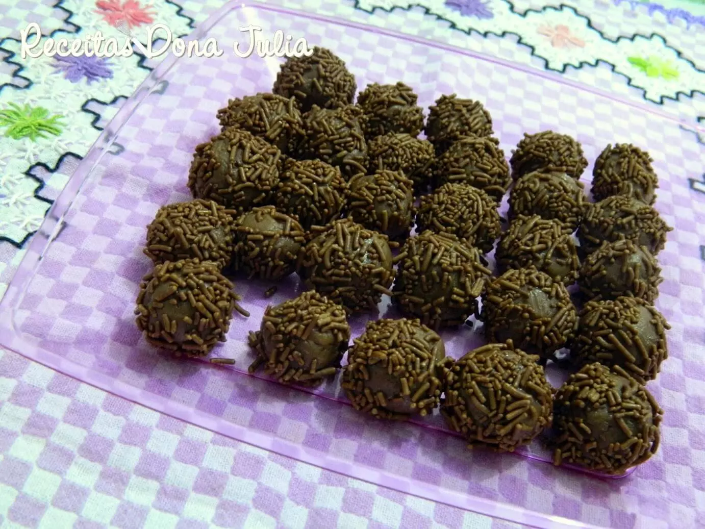 Brigadeiro sem leite e soja feito com banana