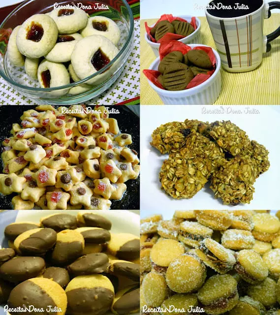 Seleção de biscoitos