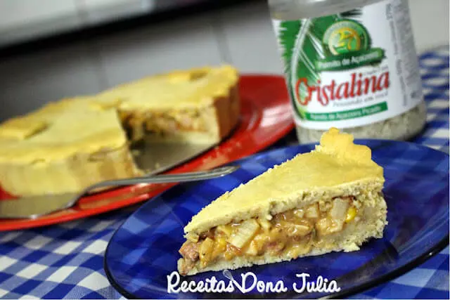 Torta de palmito com biomassa de banana verde