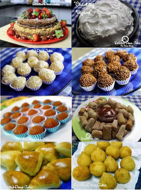 Receitas para festa sem leite e ovos