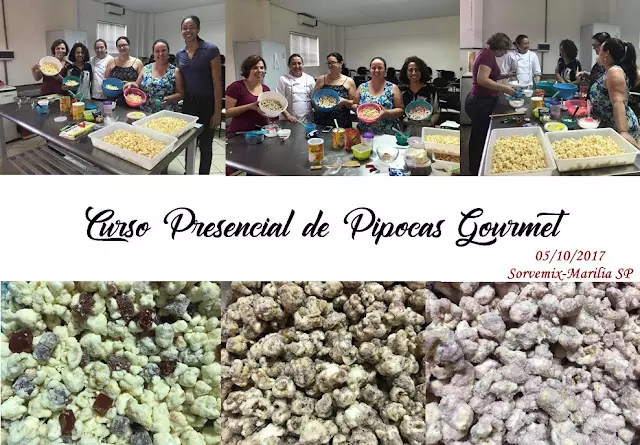 Curso de pipocas gourmet presencial