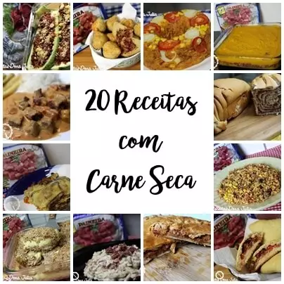 20 receitas com carne seca