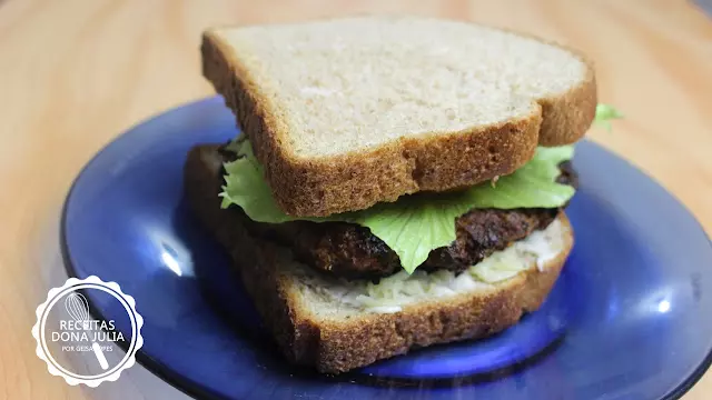 hamburguer vegetariano de berinjela