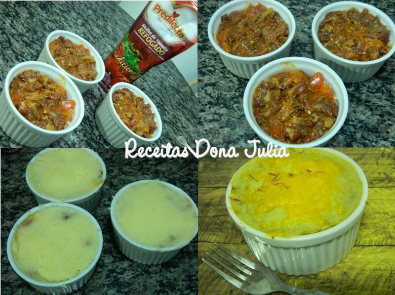 Escondidinho de carne seca com batata Escondidinho de carne seca com batata