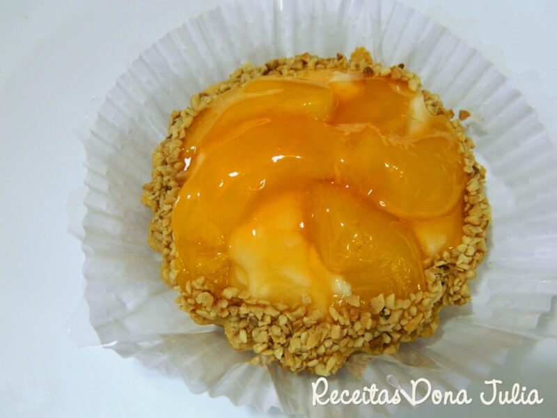 Torta de pêssego Torta de pêssego