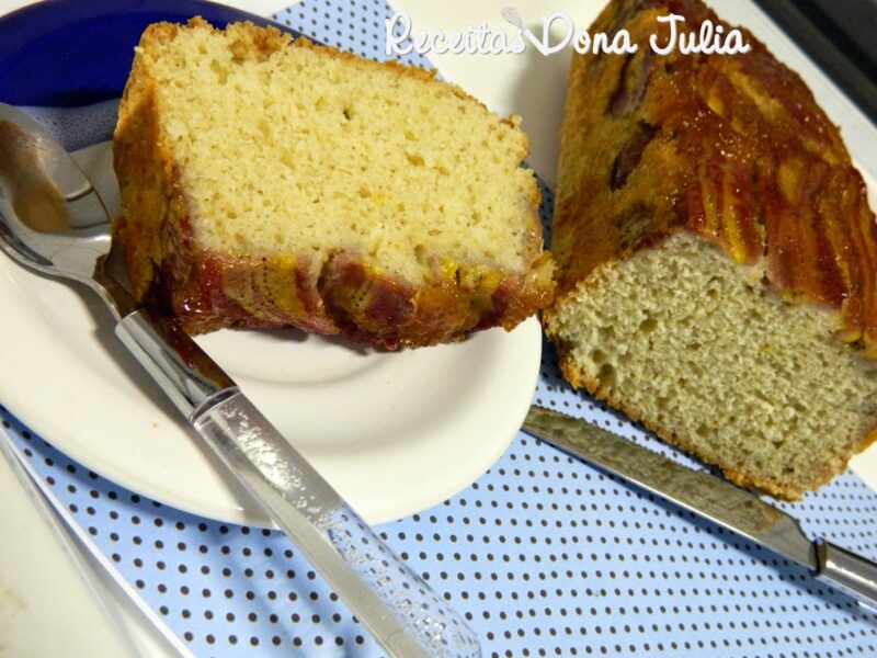 Bolo de banana invertido Bolo de banana invertido