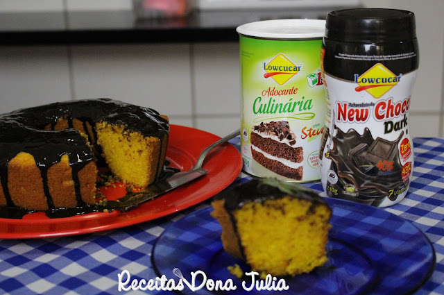 Bolo de cenoura zero açúcar zero lactose Bolo de cenoura zero açúcar zero lactose