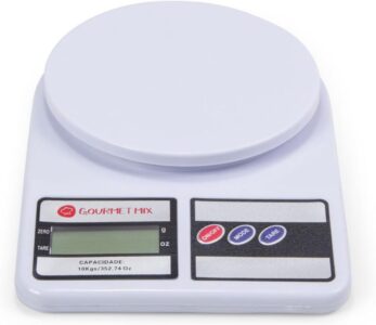 Balança digital de cozinha de alta precisão recomendada por Geisa Araujo do Receitas Dona Julia