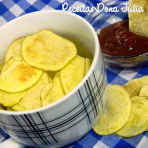 CHIPS DE BATATA INGLESA NO MICROONDAS