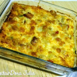 FRITADA DE ATUM ASPARGOS E CHAMPIGNONS