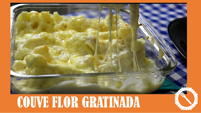 Couve flor gratinada Couve flor gratinada