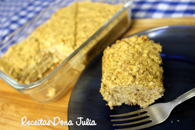 "Quibe assado de grão de bico" "Quibe assado de grão de bico"