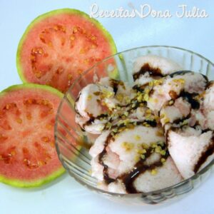 SORVETE DE GOIABA SEM LEITE, SEM SOJA.