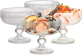 Conjunto de taças de vidro para sobremesa recomendado por Geisa Araujo do Receitas Dona Julia