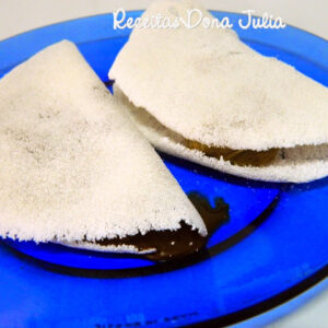TAPIOCA DE BRIGADEIRO E DOCE DE LEITE