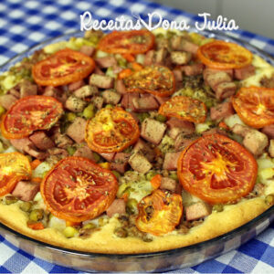 TORTA DE ATUM COM LEGUMES