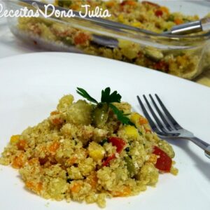 VIRADINHO  DE QUINOA COM LEGUMES