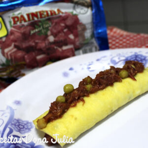 CREPIOCA COM CARNE SECA