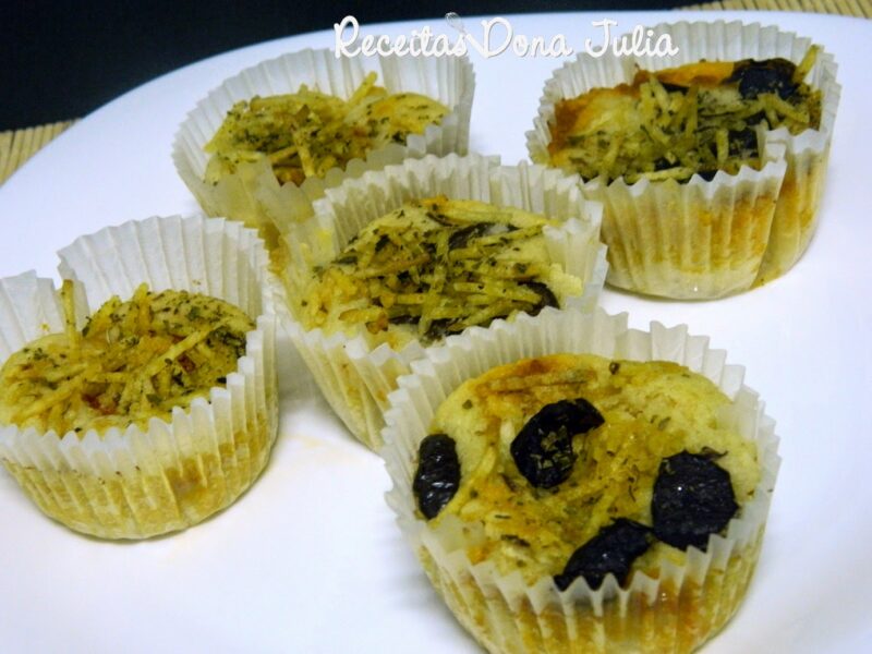 Cupcake salgado de atum Cupcake salgado de atum