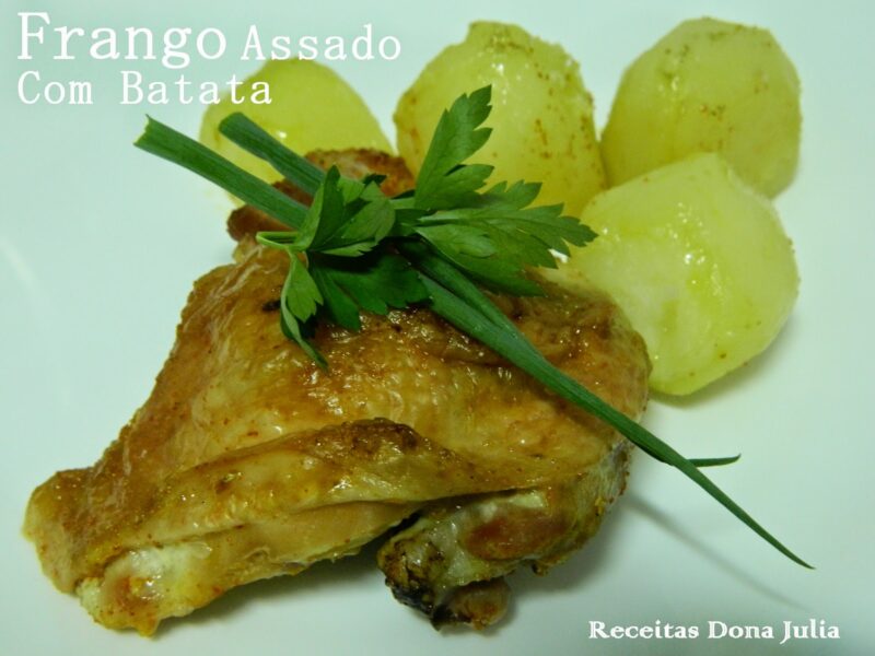 "Frango assado com batata" "Frango assado com batata"