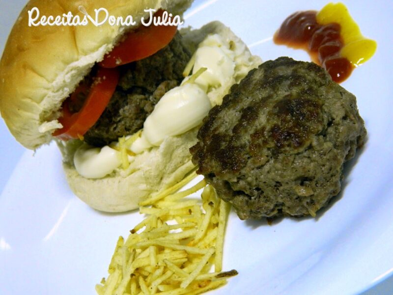 Hambúrguer Caseiro Hambúrguer Caseiro