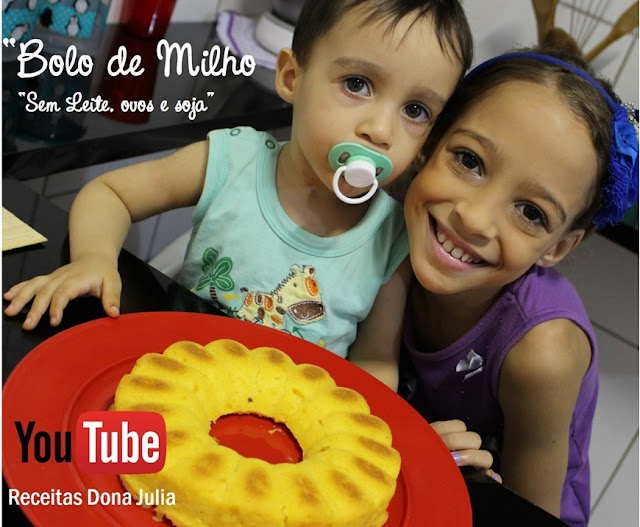 Bolo de milho (sem leite, ovos e soja) Bolo de milho (sem leite, ovos e soja)