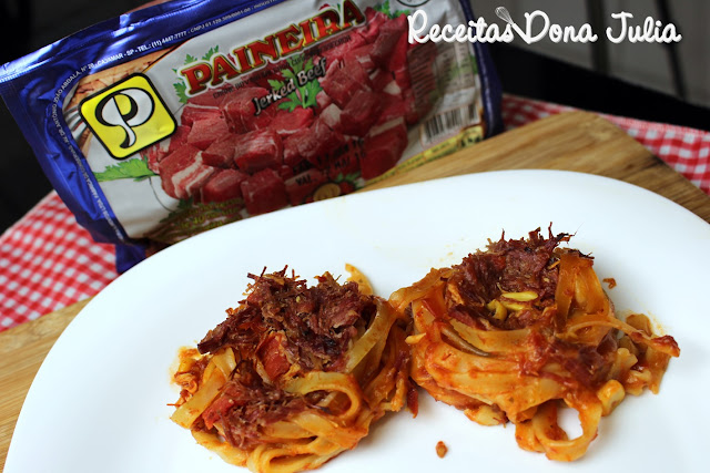 "Ninhos Recheados de carne seca" "Ninhos Recheados de carne seca"