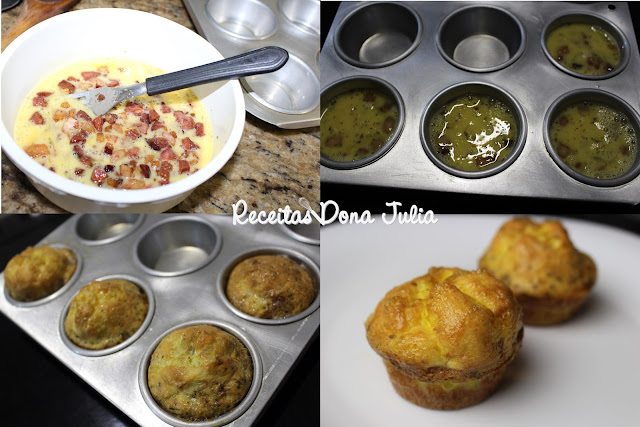 Mini omelete assado Mini omelete assado