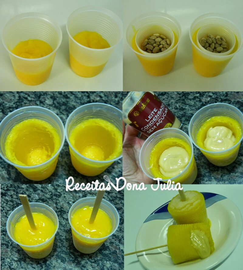 Paletas mexicanas de manga com leite condensado diet Paletas mexicanas de manga com leite condensado diet