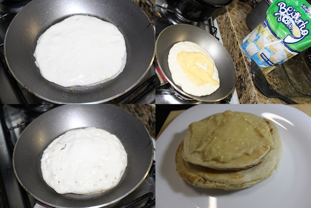 Panquecas americanas recheadas