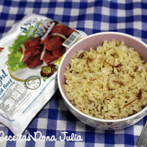 ARROZ INTEGRAL COM CARNE SECA SIMPLES