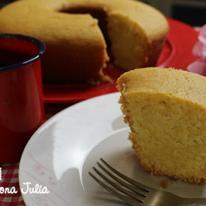 BOLO DE FUBÁ SIMPLES (SEM LEITE/E OVOS)