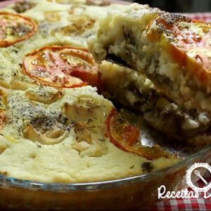 TORTA SALGADA DE LIQUIDIFICADOR (SEM LEITE E OVOS)