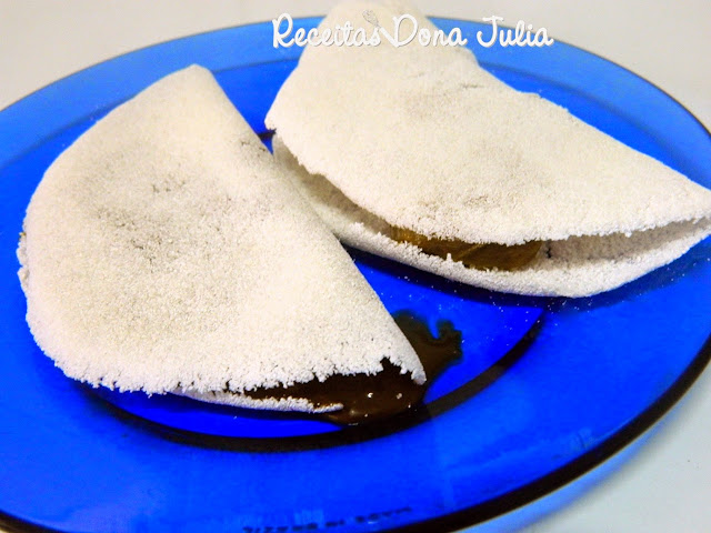Tapioca de brigadeiro e doce de leite Tapioca de brigadeiro e doce de leite